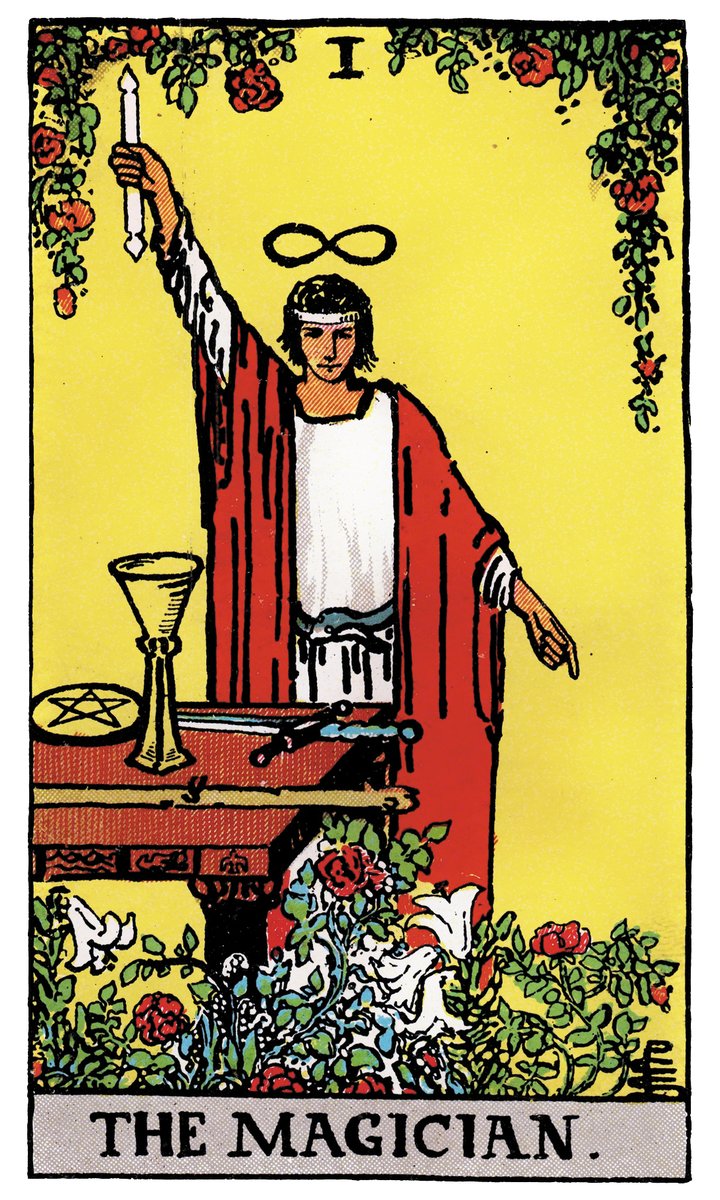 The Magician, upright, in the advice position