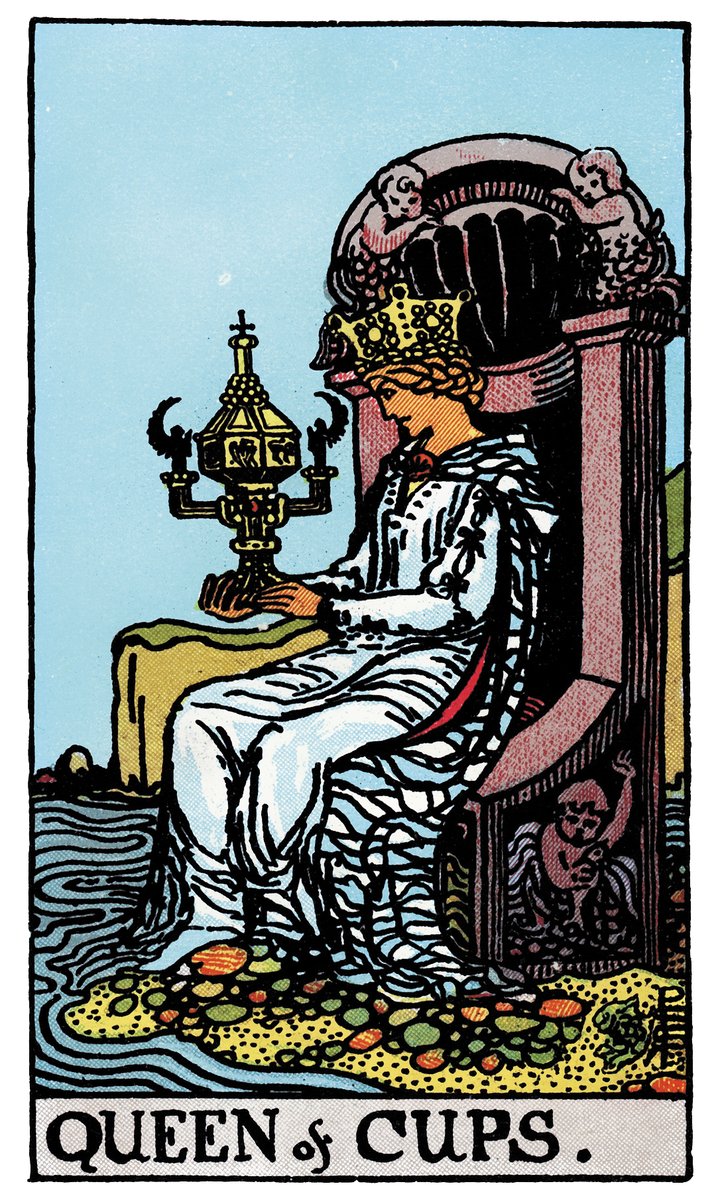 Queen of Cups, upright, in the you position